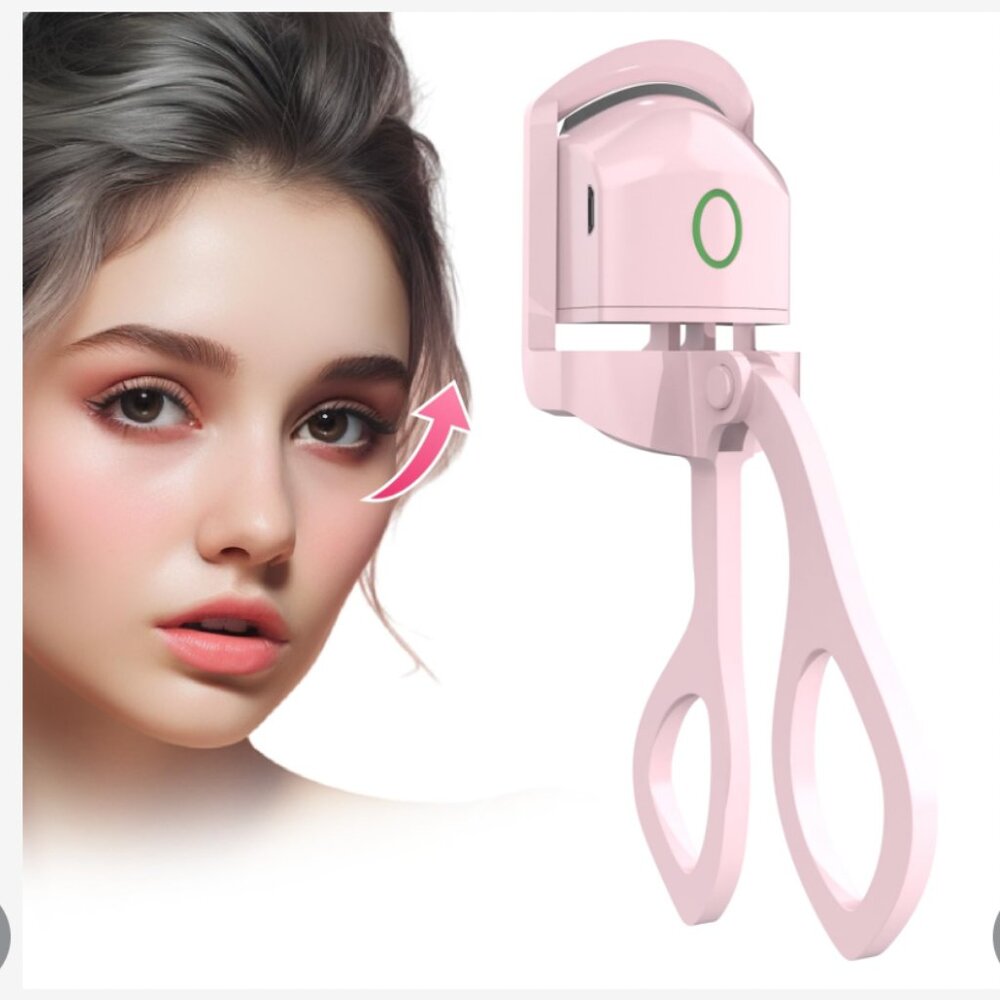 Heated Eyelash Curler USB rechargebale NEW IN BOX PINK OR WHITE COLOR MAY VARY